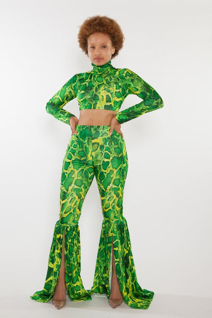 Rafaela Crop Top and Pants Set - saisankoh