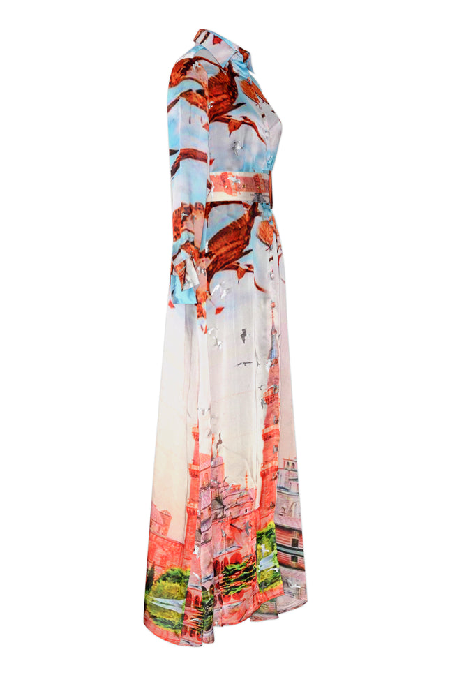 Istanbul Print Shirt Dress by Sai Sankoh — view 2