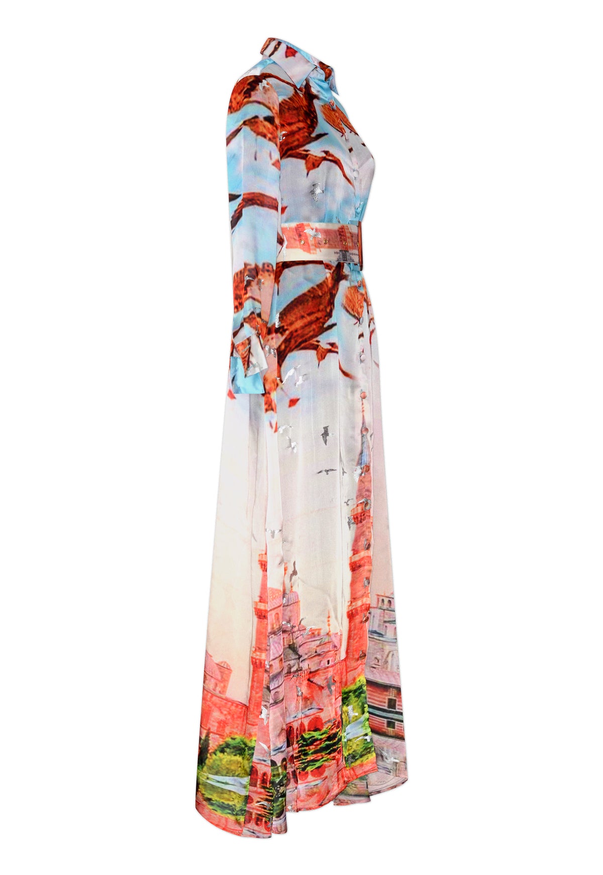 Istanbul Print Shirt Dress by Sai Sankoh — view 2