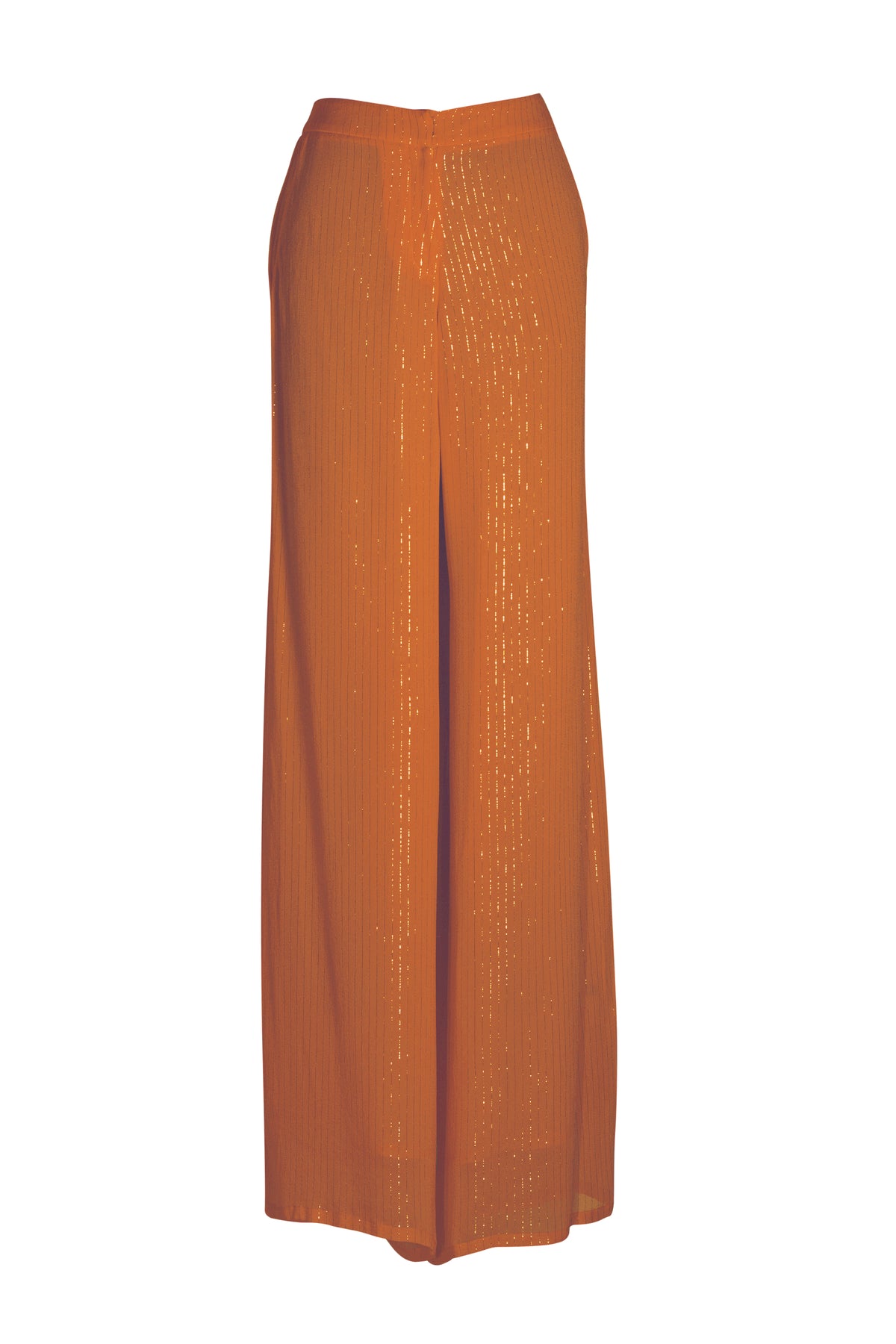 unique brown pants with gold 