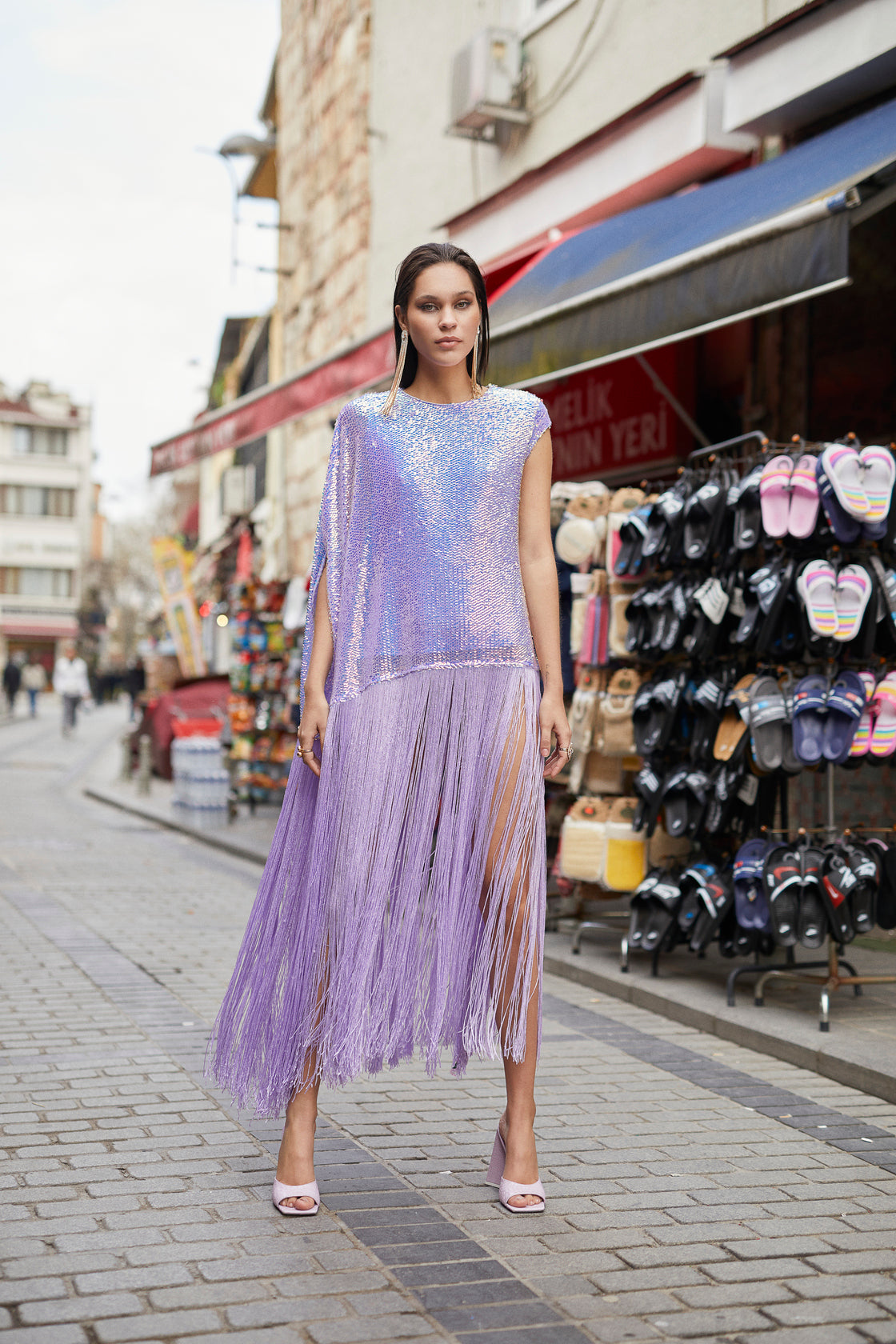 Daphne Fringe Dress by Sai Sankoh, luxury resort dress