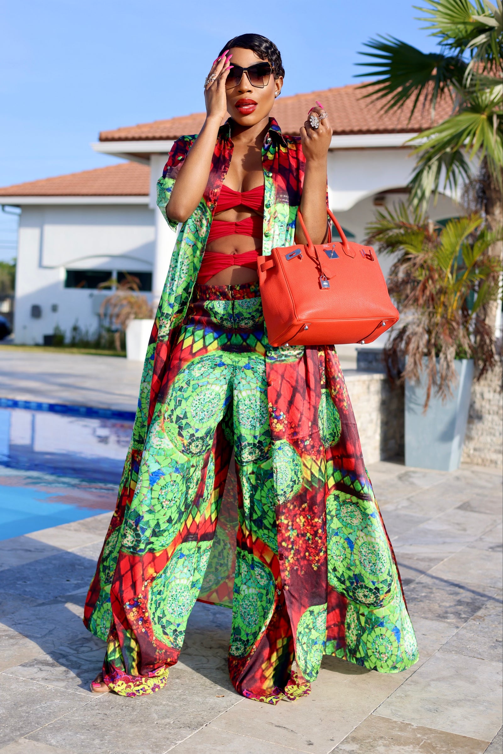 Zehra Print Shirt Dress by Sai Sankoh — view 5