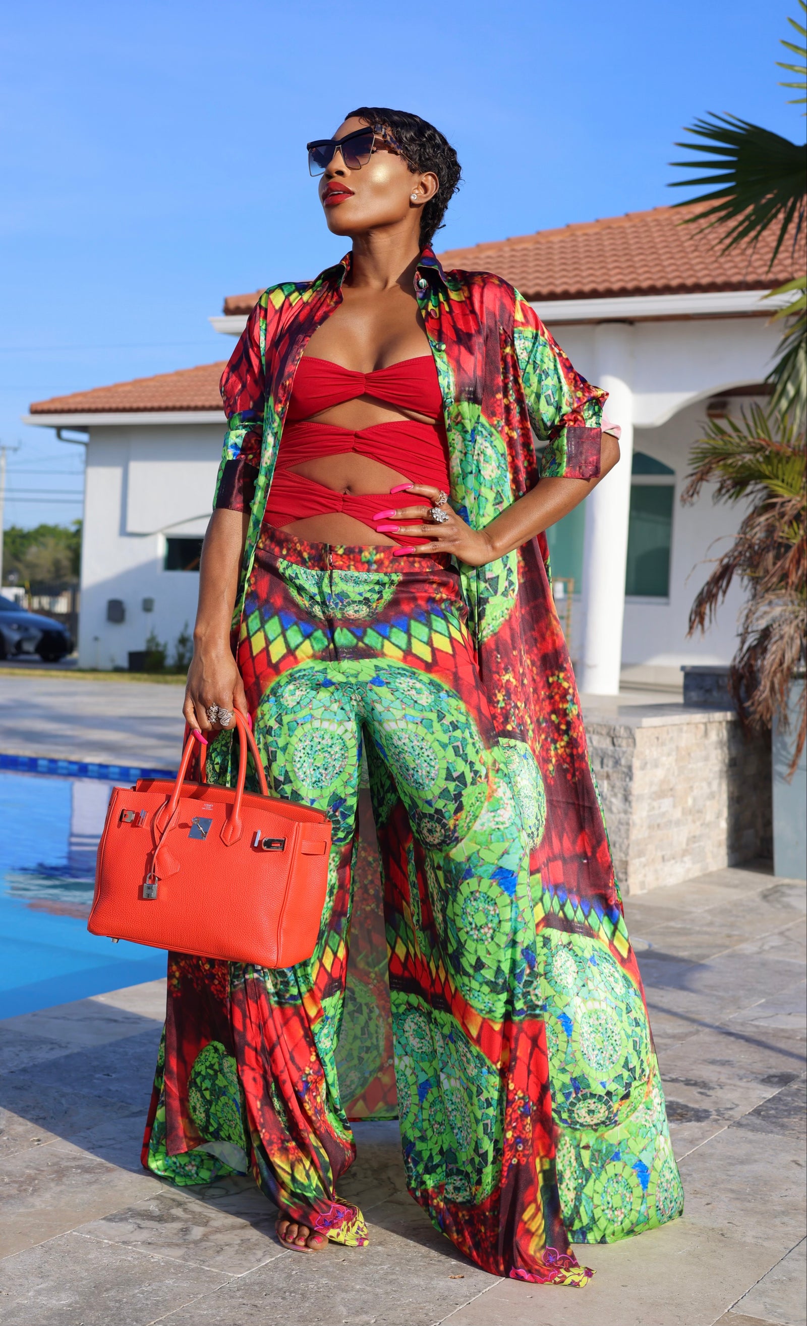 Zehra Print Shirt Dress by Sai Sankoh — view 3