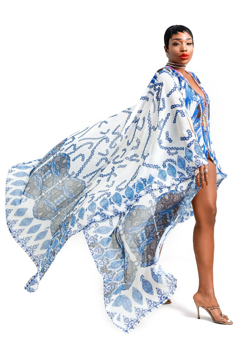 Monte Carlo Goddess Kaftan Georgette / One size fits all