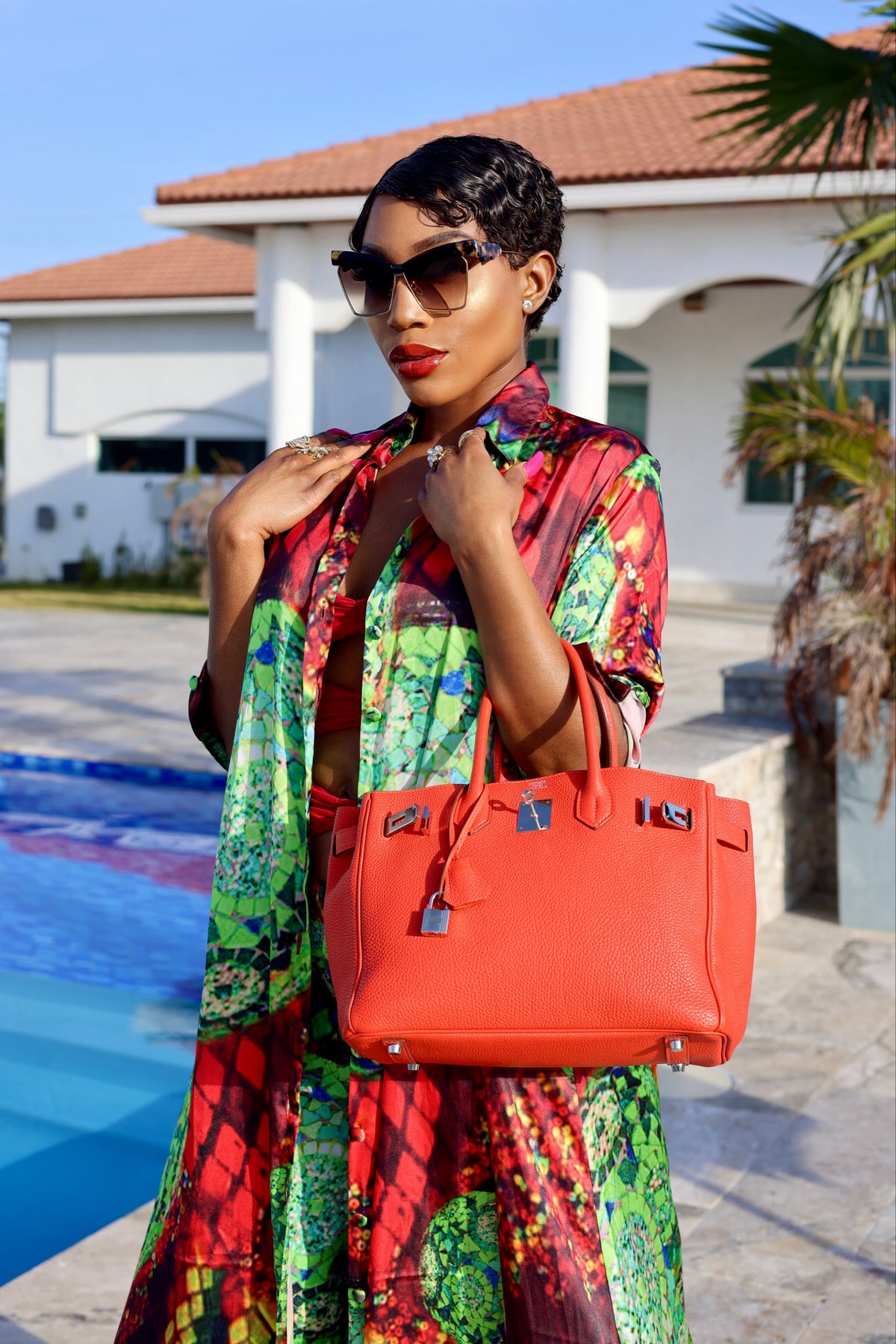 Zehra Print Shirt Dress by Sai Sankoh — view 2