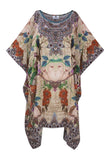Iye Short Silk Crepe Kaftan - saisankoh