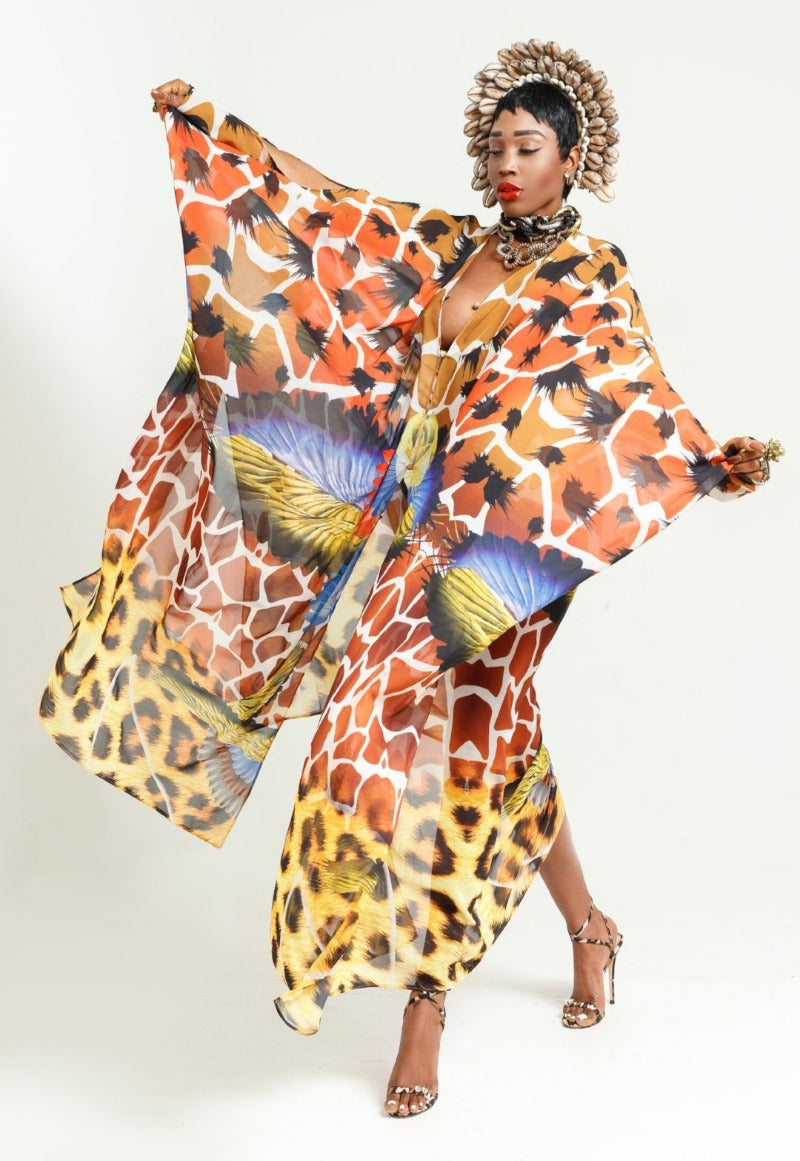 oversized luxurious kaftans colorful