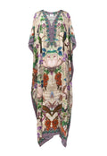 Iye Long Lace Up Silk Crepe Kaftan