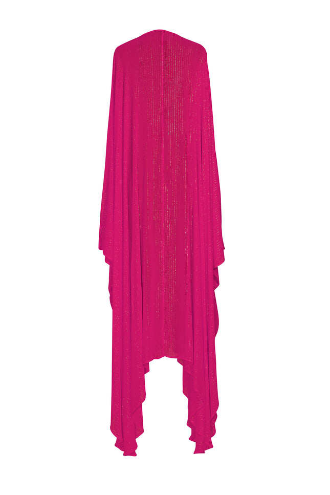 Hot Pink Lurex Goddess kaftan - saisankoh