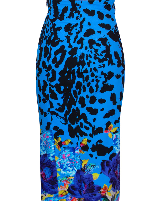 Jezebel Blue Stretch Skirt - saisankoh