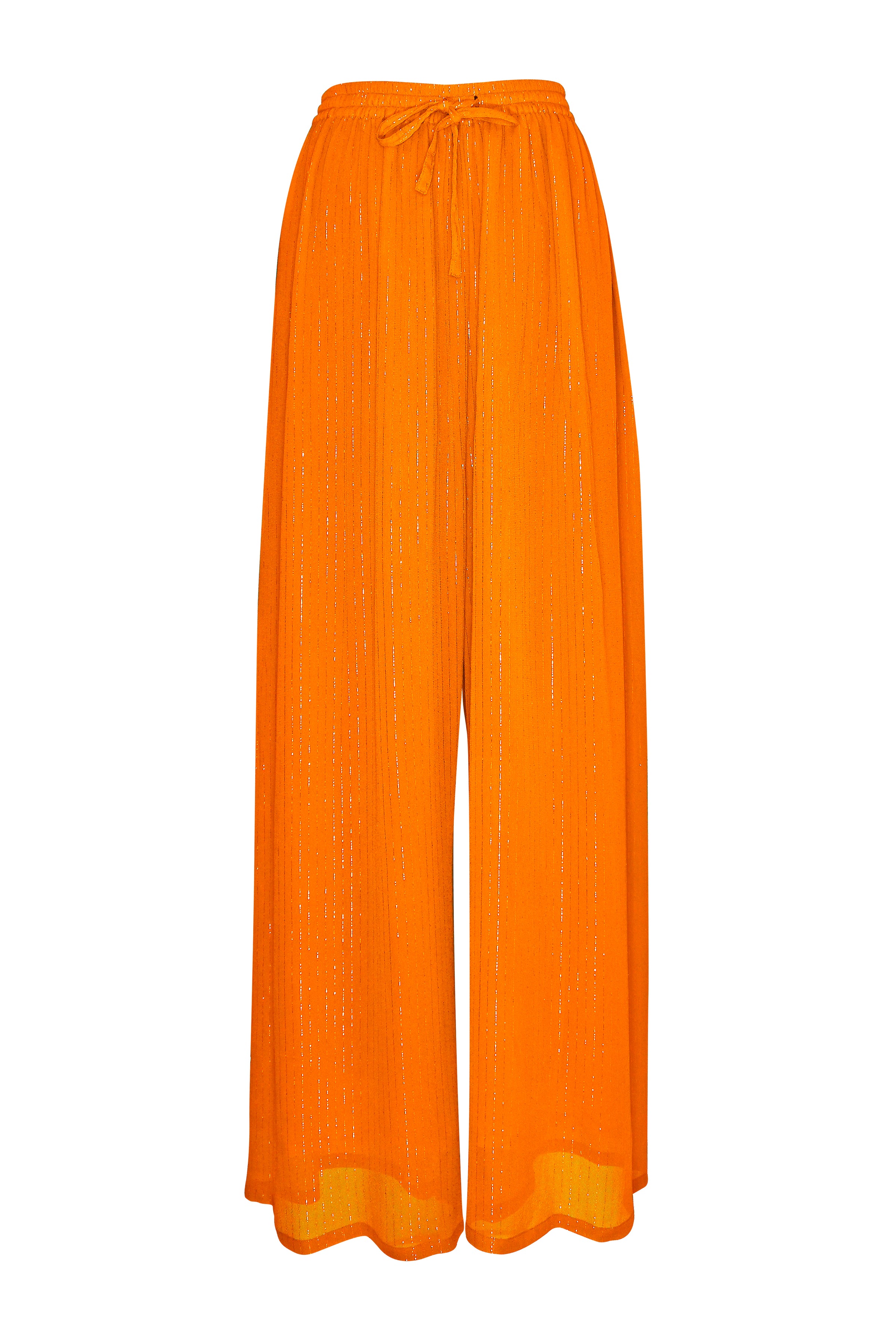 Orange Lurex Blair Pants - saisankoh