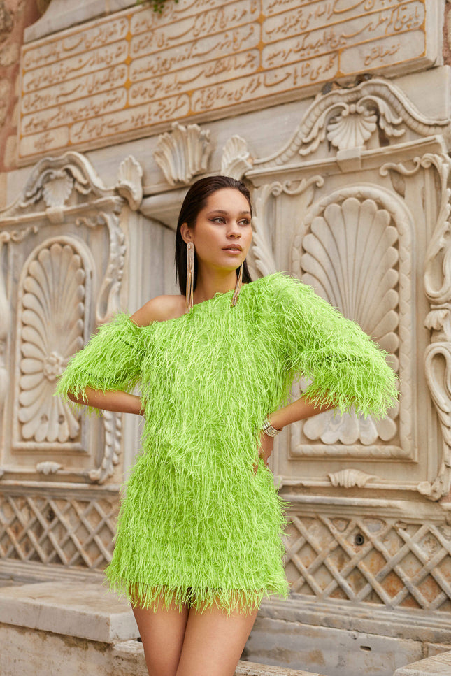 Neon Petra Dress by Sai Sankoh, luxury resort dress