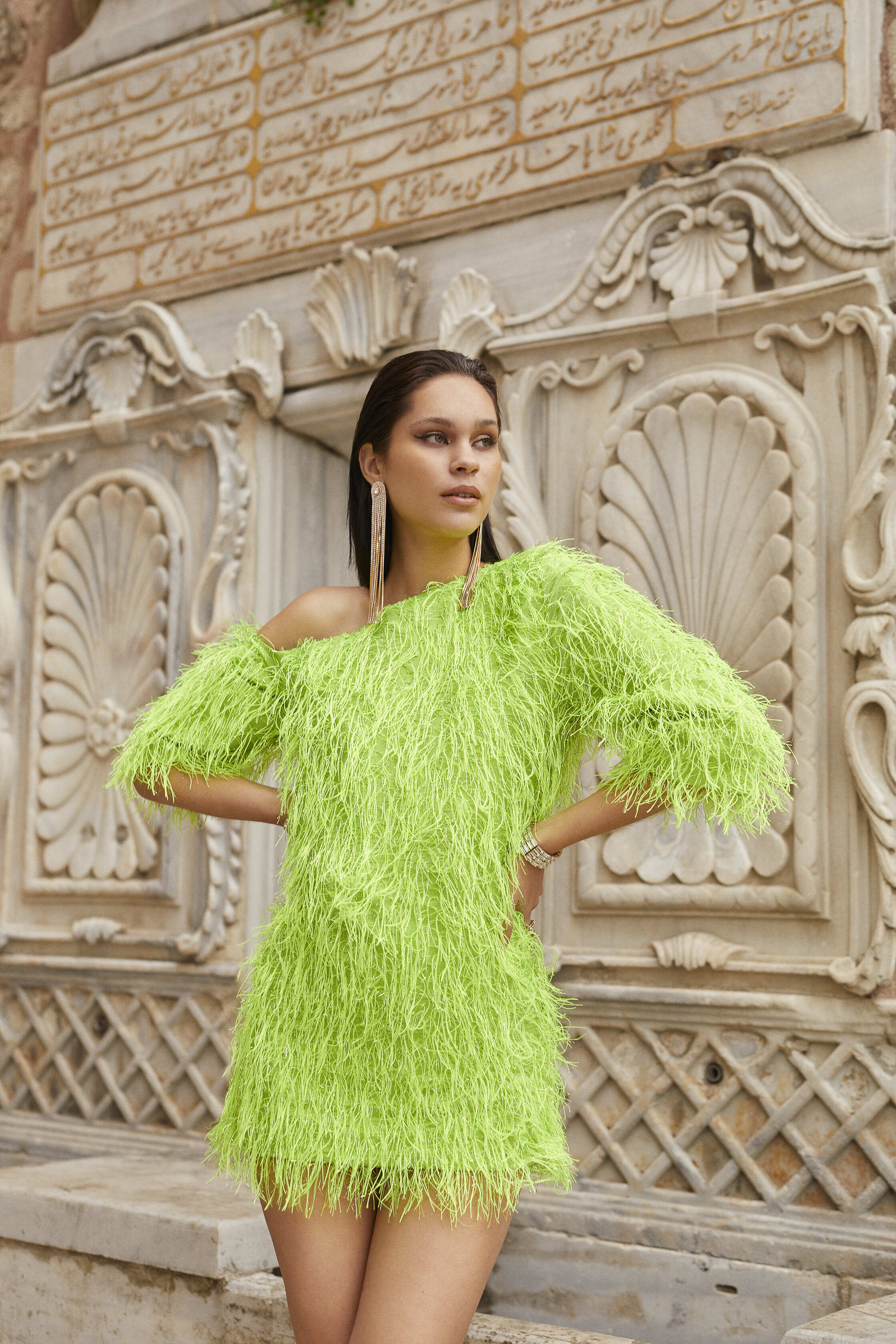 Neon Petra Dress Medium Neon Petra Dress Medium